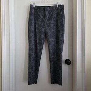 Banana Republic Women’s Gray Printed Slim Ankle Trousers Size 4